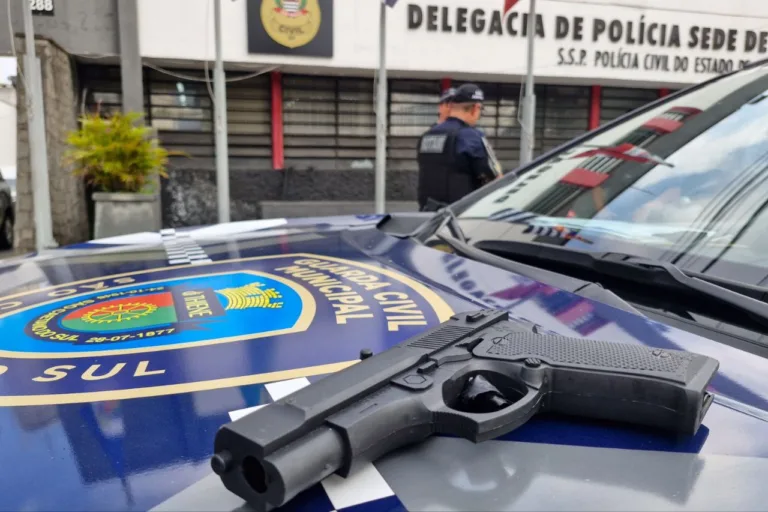 GCM de São Caetano detém homem por ameaça e apreende simulacro de arma de fogo no Centro