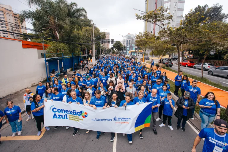 Conexão Azul emociona São Bernardo em mobilização pela inclusão de pessoas com TEA