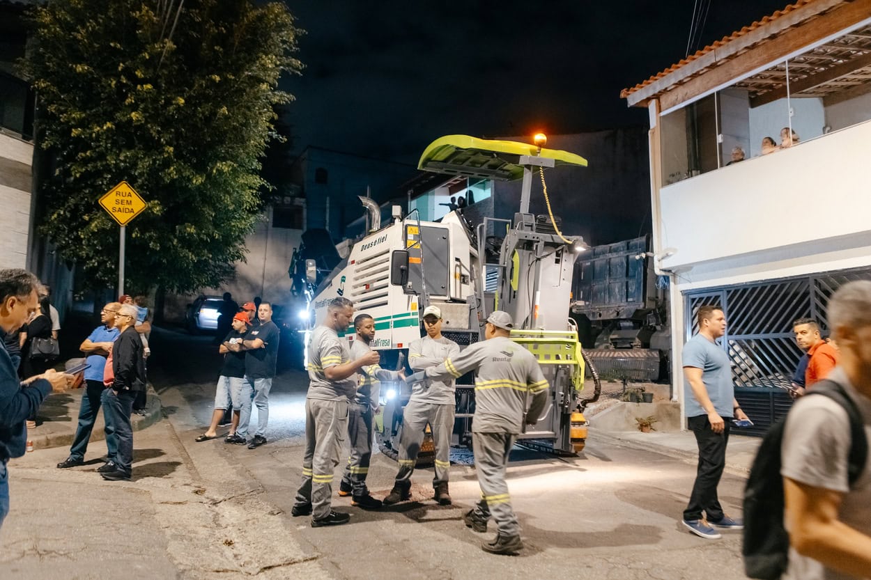 Em S.Bernardo, programa Minha Rua Nova chega ao Jd. Ipanema em 3 Km de vias