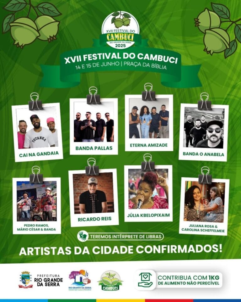 Rio Grande da Serra recebe o 17º Festival do Cambuci neste fim de semana