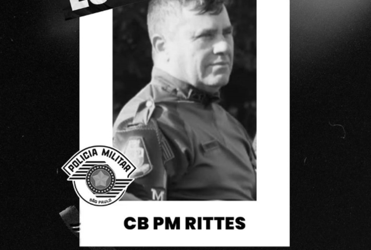 Policial da Força Tática Cabo Rittes morre após acidente na Anchieta e é homenageado em cortejo