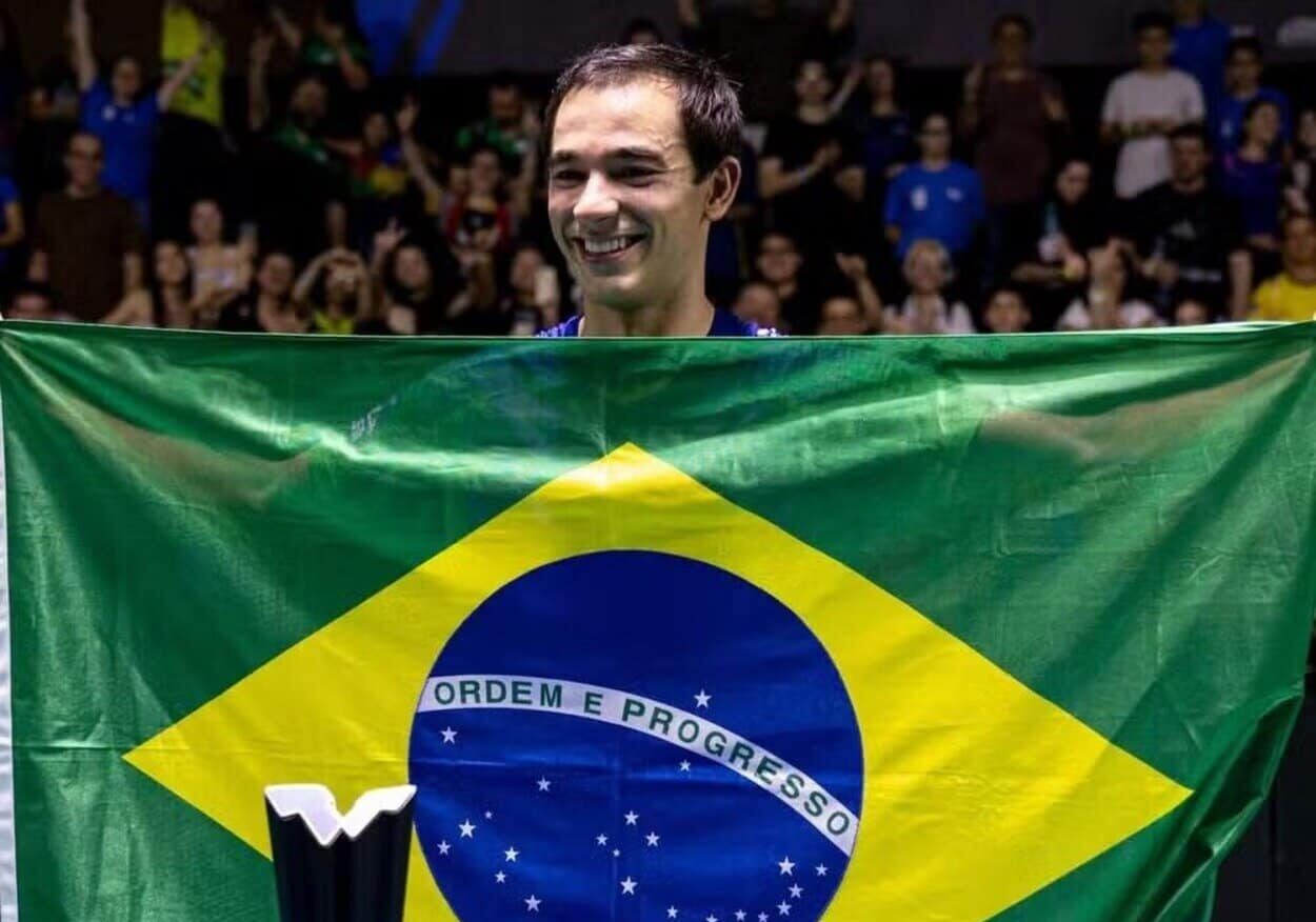 Mesatenista de São Caetano, Hugo Calderano levanta em Foz do Iguaçu o terceiro título seguido no Circuito Mundial