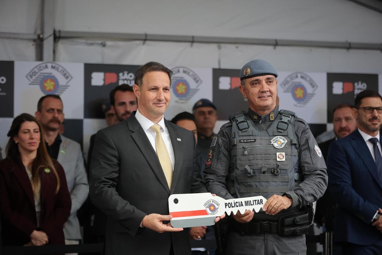 Estado entrega 91 viaturas à e cidades do ABCD são contempladas; prefeita Jéssica Cormick compareceu em cerimônia. Foto: Divulgaçao