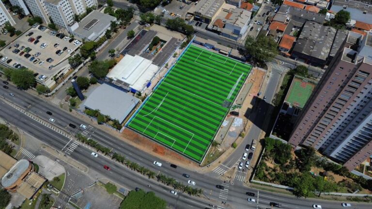 Em Santo André, campo de futebol do Transrodi alcança 90% de obras concluídas