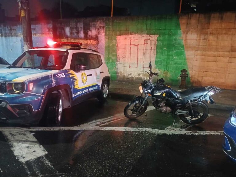 GCM de SBC recupera moto furtada e prende homem 3 dias após sua saída do sistema prisional