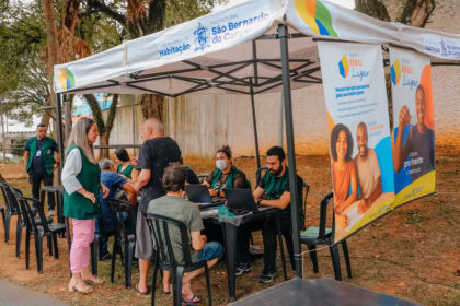 Com unidade itinerante, Caravana da Regularização Fundiária mobiliza ação no Parque São Bernardo