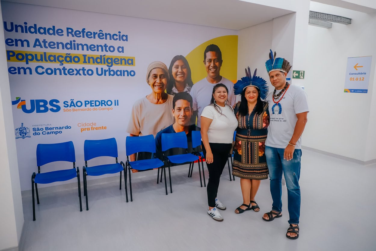 Lideranças indígenas de São Bernardo e do Grande ABC participaram da entrega,