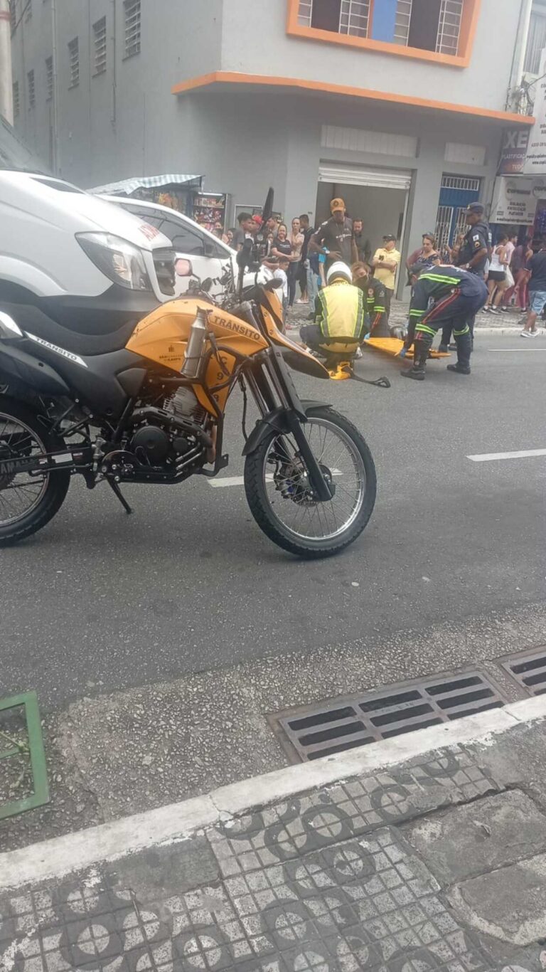 Acidente na Marechal Deodoro deixa motociclista ferido em São Bernardo