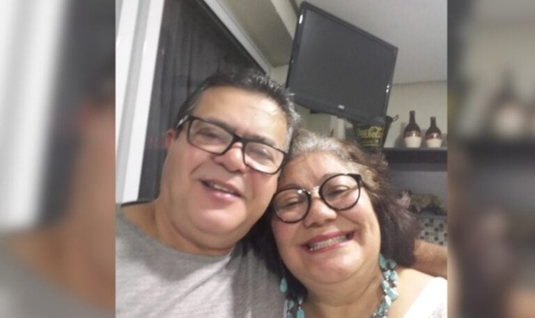 Marcos Ribeiro estava em um HB20 branco, junto a Maria Deusdete Ribeiro, de 67 anos