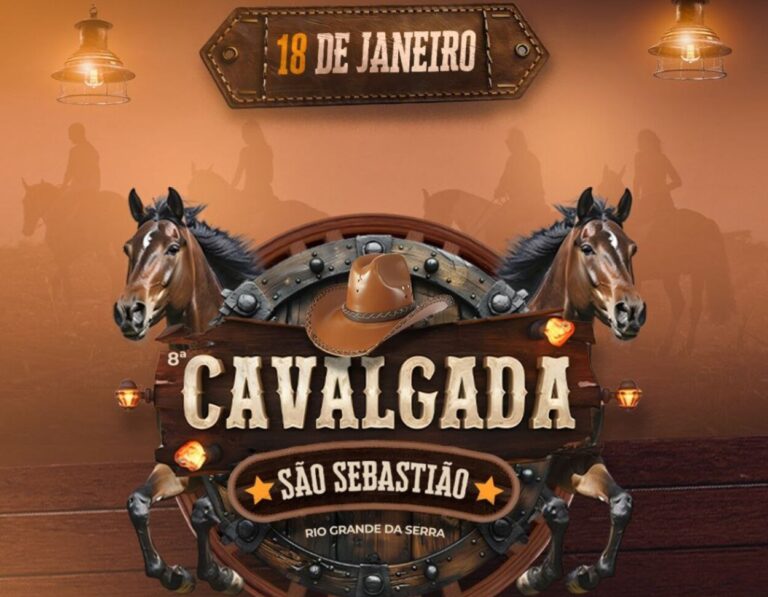 Rio Grande da Serra recebe a 8ª Cavalgada de São Sebastião no dia 18 de janeiro