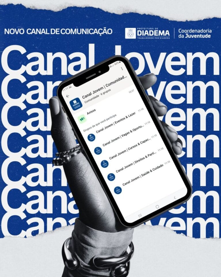 Prefeitura de Diadema cria comunidade de WhatsApp voltada à juventude