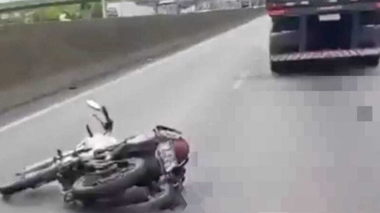Motociclista morre atropelado por caminhão na Via Anchieta