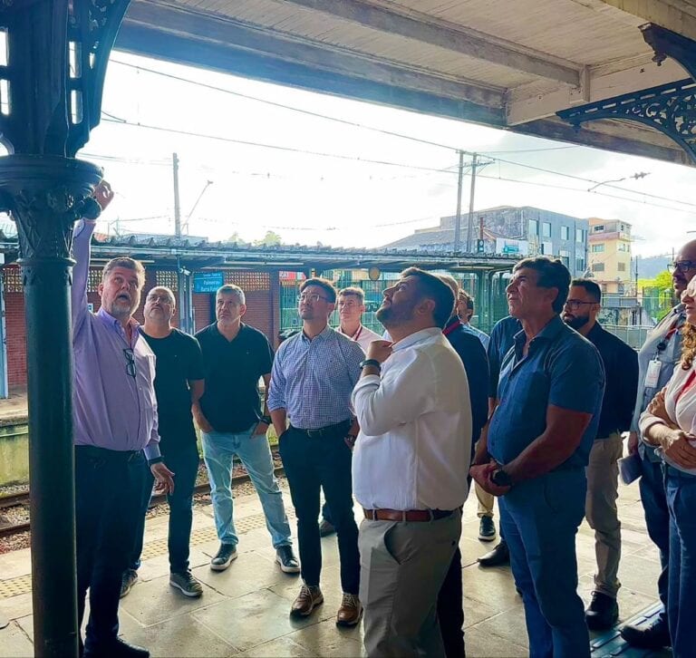 Presidente da CPTM realiza vistoria técnica na Estação de Rio Grande da Serra após reunião com o Prefeito Akira Auriani