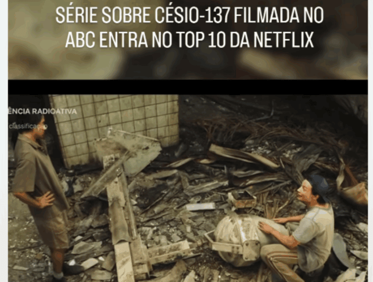 Série da Netflix filmada em Santo André, sobre o Césio-137, está no Top 10 mundial das produções mais assistidas