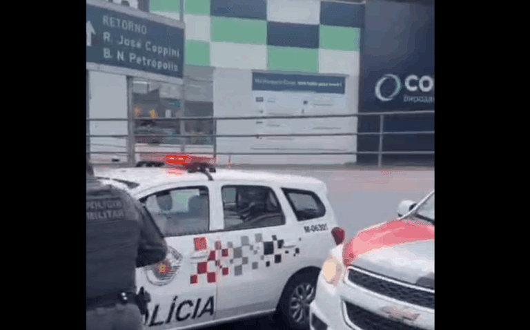 Tentativa de furto a farmácia mobiliza polícia e interdita trecho da Rua Tiradentes, em SBC