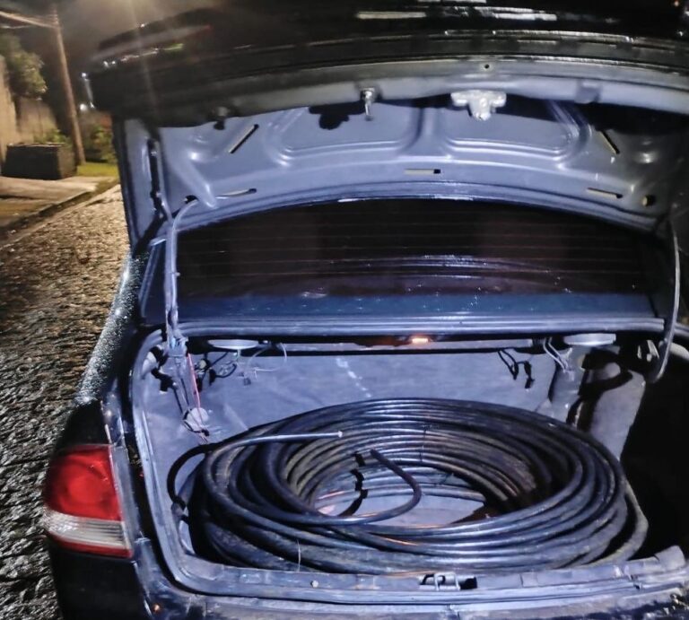 Guarda Civil Municipal de Ribeirão Pires prende três homens por furto de cabos na Quarta Divisão