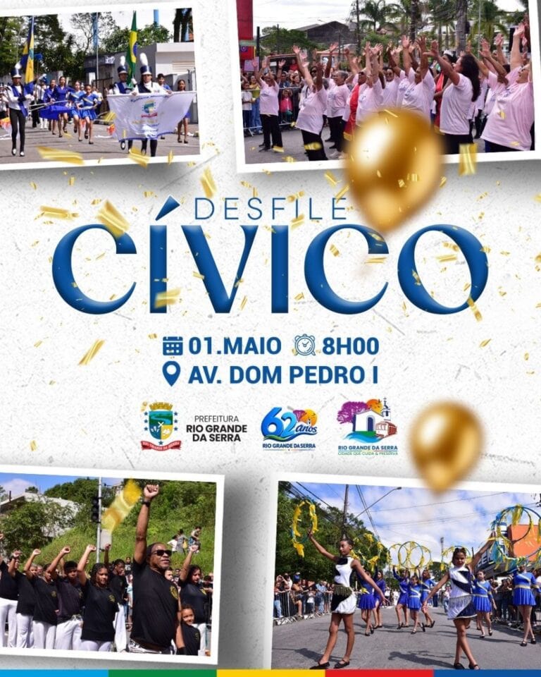 Rio Grande da Serra realiza Desfile Cívico em comemoração aos 62 anos da cidade
