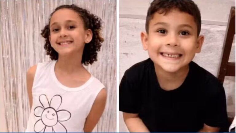A pequena Sophia e o irmão, Izaias, morreram atropelados por motorista embriagado enquanto pulavam corda