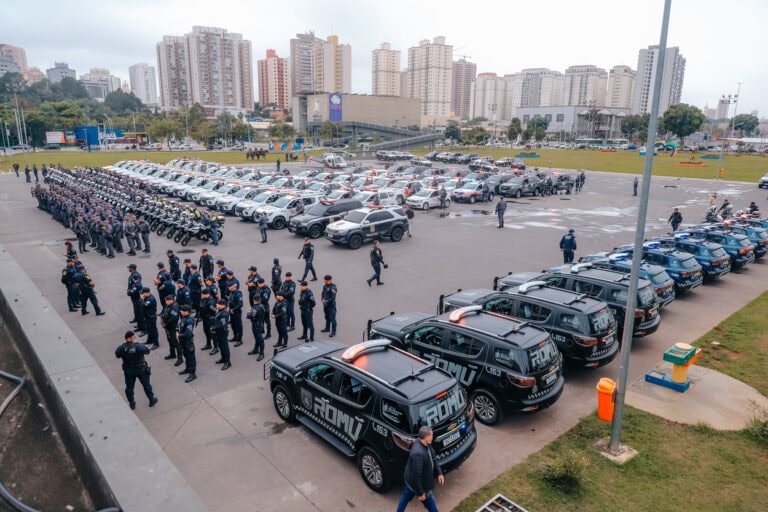 Com helicóptero Águia da PM, Operação Grande Envergadura reforça segurança no ABC