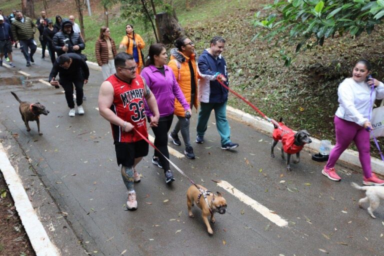 Segunda CãoMinhada reúne centenas de animais no Paço de Diadema