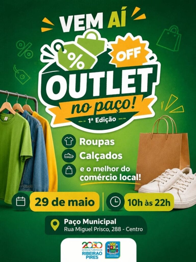 Em parceria com comércio local, Ribeirão Pires promove “Outlet no Paço” com foco em queima de estoque