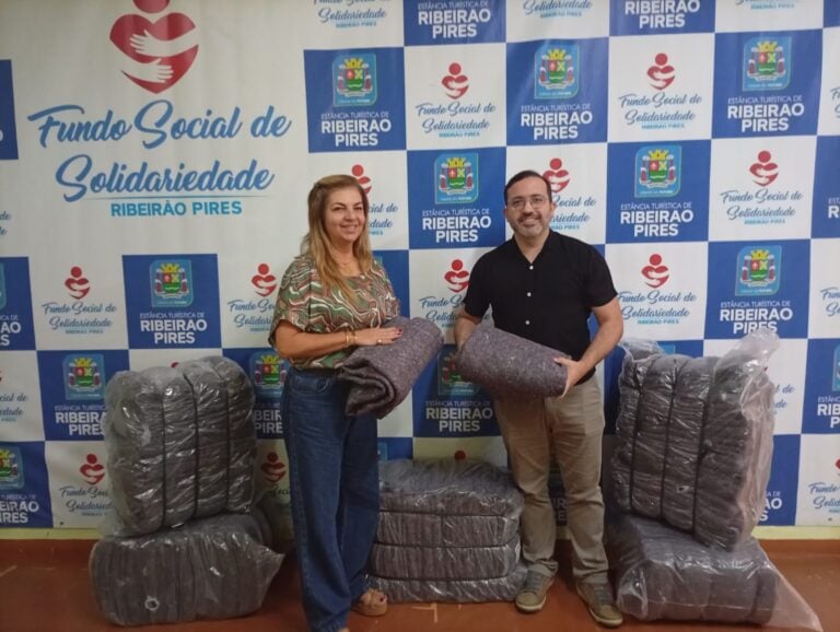 Campanha do Agasalho 2026: SPMar doa 50 cobertores ao Fundo Social de Ribeirão Pires