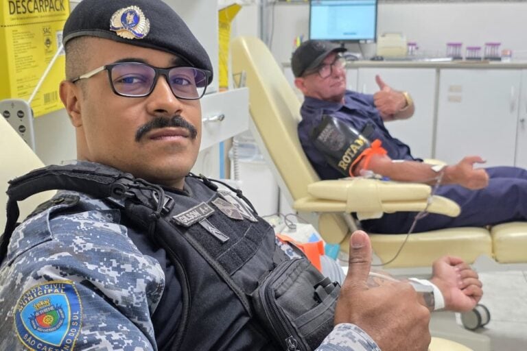 GCM de São Caetano promove mais uma edição da campanha Azul Marinho de doação de sangue