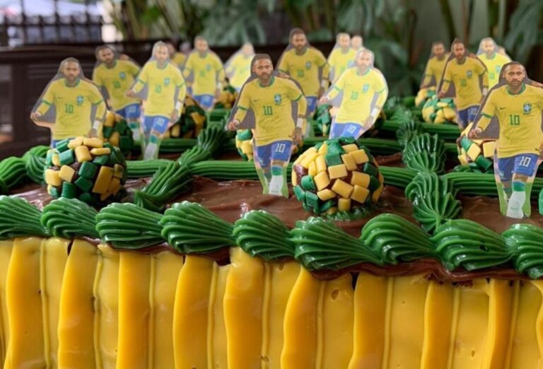 Rede de confeitaria gourmet do ABC Paulista lança bolo inspirado em Neymar, fatia viral, brigadeiro gourmet e brownie temático para a Copa do Mundo