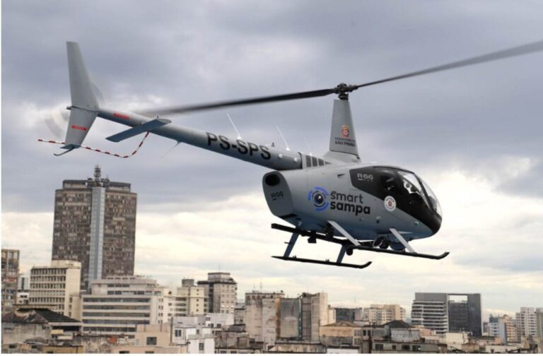 Prefeitura de São Paulo lança helicóptero com reconhecimento facial para vigiar a capital