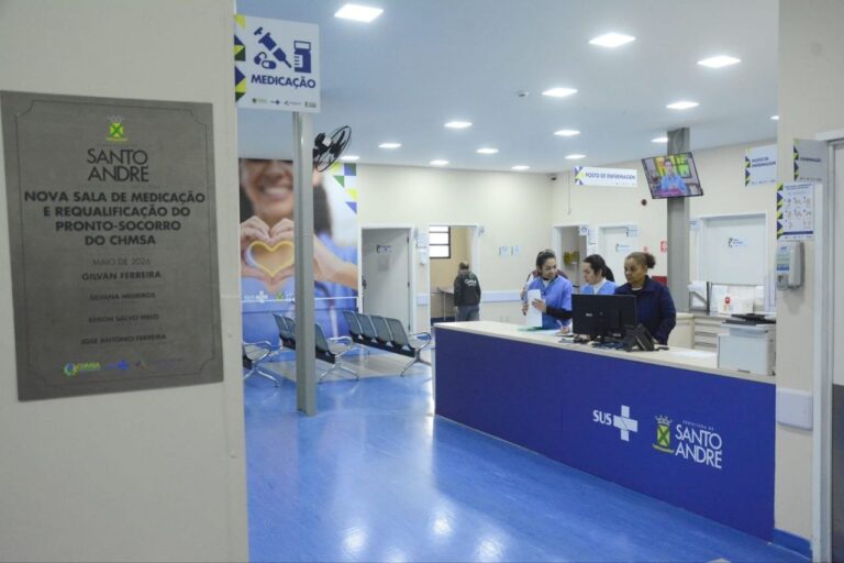 Santo André amplia atendimentos com nova sala de medicação e modernização do Pronto-Socorro do CHM