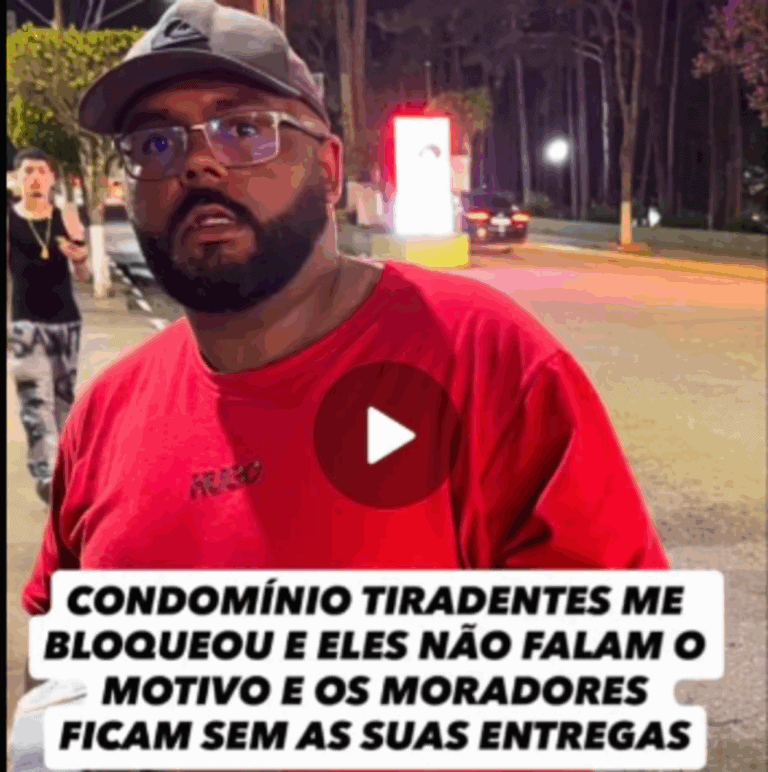 Entregador é barrado em condomínio de São Bernardo; administração diz que ele foi bloqueado por descumprir regras