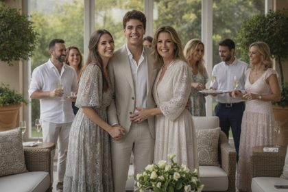 Filho de Adriane Galisteu Aparece com Namorada em Evento Familiar