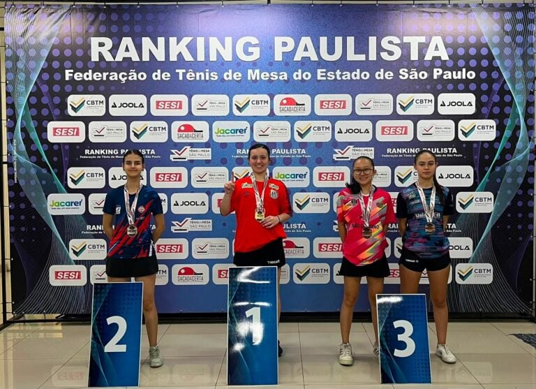 São Caetano conquista 11 medalhas na IV Etapa do Ranking Paulista de Tênis de Mesa disputada em Jacareí